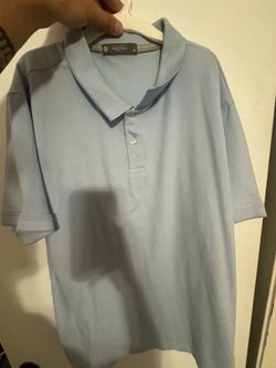 Pique Polo Shirt Light Blue XL