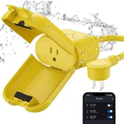 NEW! ELEGRP PQR10 Outdoor Smart Plug Waterproof IP66, WiFi Plug Compatible w/ Alexa & Google