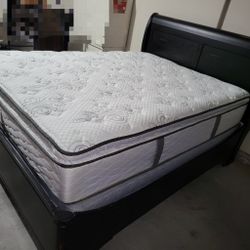 Queen Size Bed Frame Mattress And Box Spring 