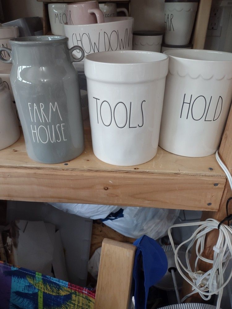 Rae Dunn 3 Different Tools Canisters