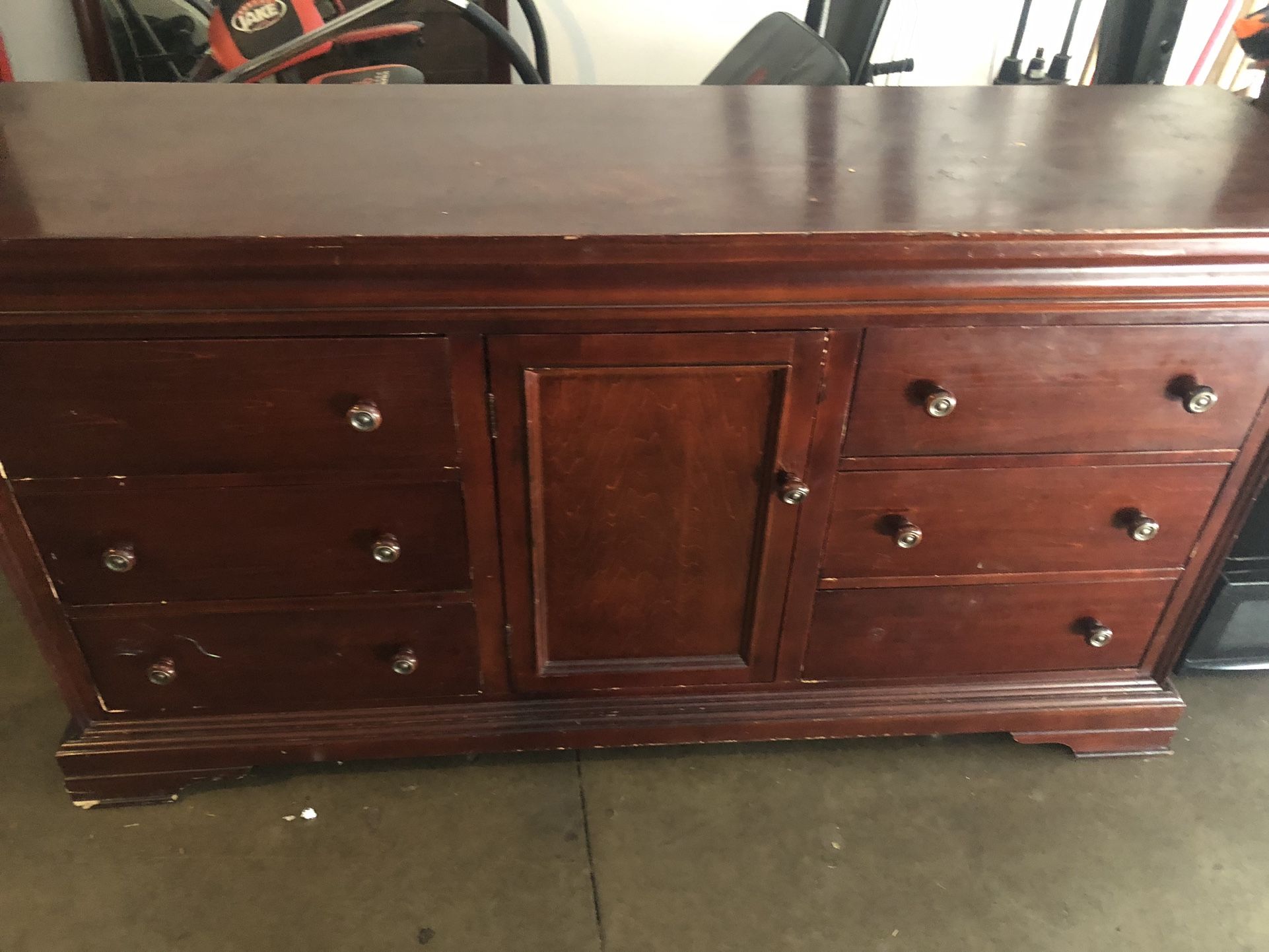 Dresser With The Mirror