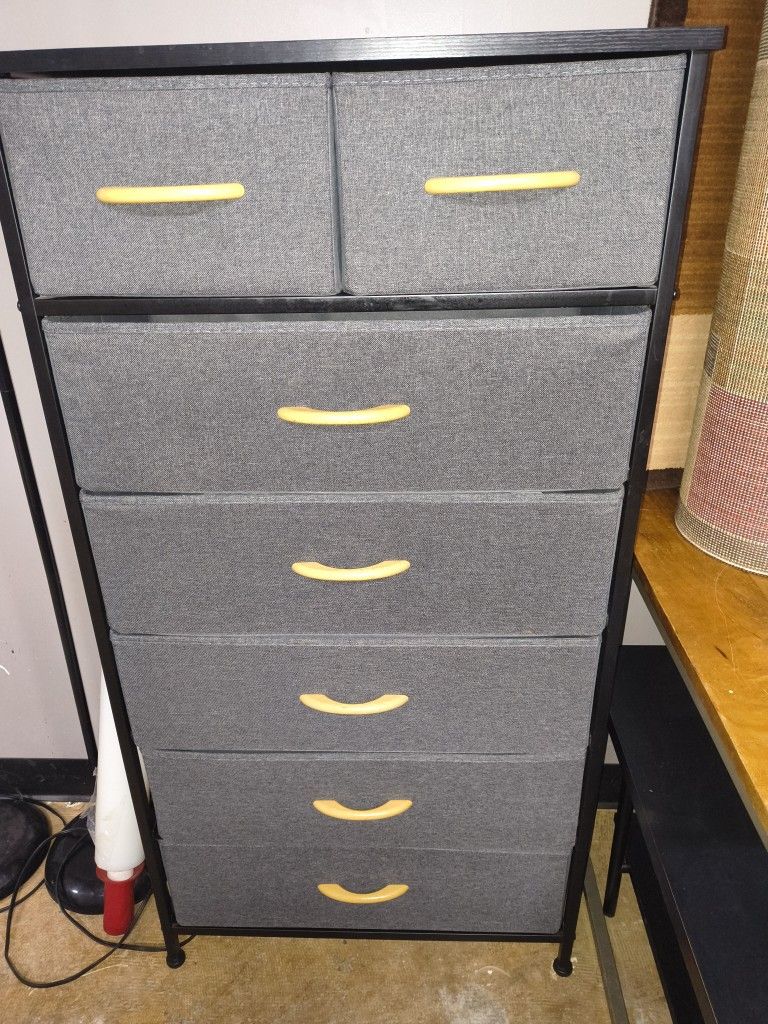 Tall Fabric Dresser- Brand New