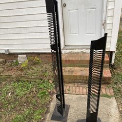 Black Metal Tower CD DVD Case Holder Rack Media Storage 