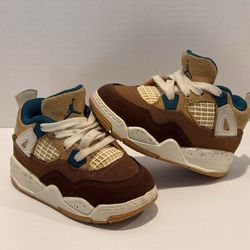 Jordan 4 Retro Cacao Wow Brown Tan Toddler Shoes Size 6C FB2215-200