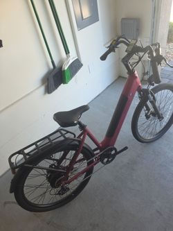 Magicycle Electric Step-Through Commuter E-Bike maroon