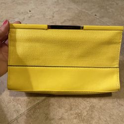 Victorias Secret Yellow Clutch Purse Handbag 