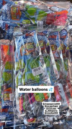Water balloons 3X $5     12x$20