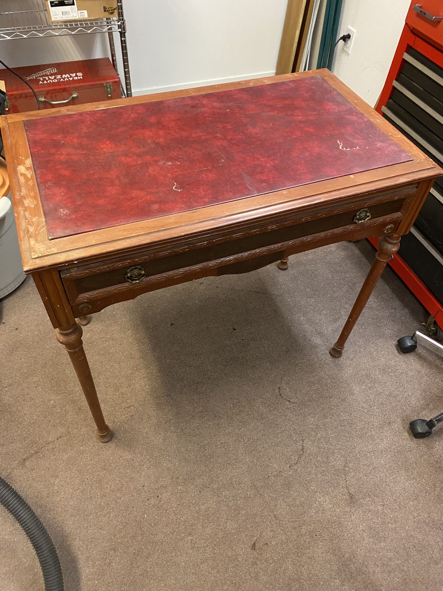 Antique Writing Table With Chair $50
