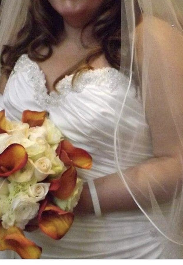 Maggie Sottero Wedding Dress Diamond White Size 18