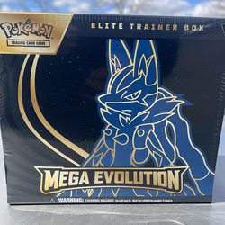 Mega Evolution Elite Trainer Box  Lucario ( Shrink wrap issue ) Read description !