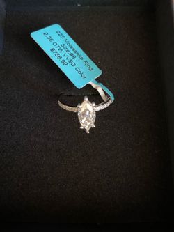 925 S Marquise cut moissanite ring