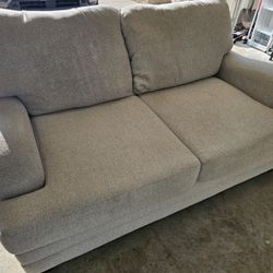 Stylish Beige Loveseat