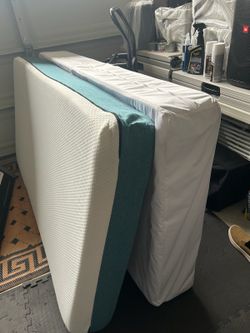 Twin size, boxspring, and mattress like new