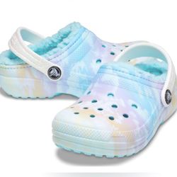 CROCS Kids' Classic Fleece Lined Clog NWT 