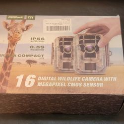 2-Pack Campark T21 Mini Trail Camera - 16MP, 1080P HD, Game Camera - Value Bundle