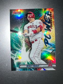 MIKE TROUT $$ Bowman's Best REFRACTOR INSERT 2019 Power Producers Baseball Card