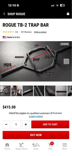 Rogue trap bar t-b2