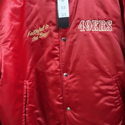 New With Tags 49ers Varsity Bomber jacket