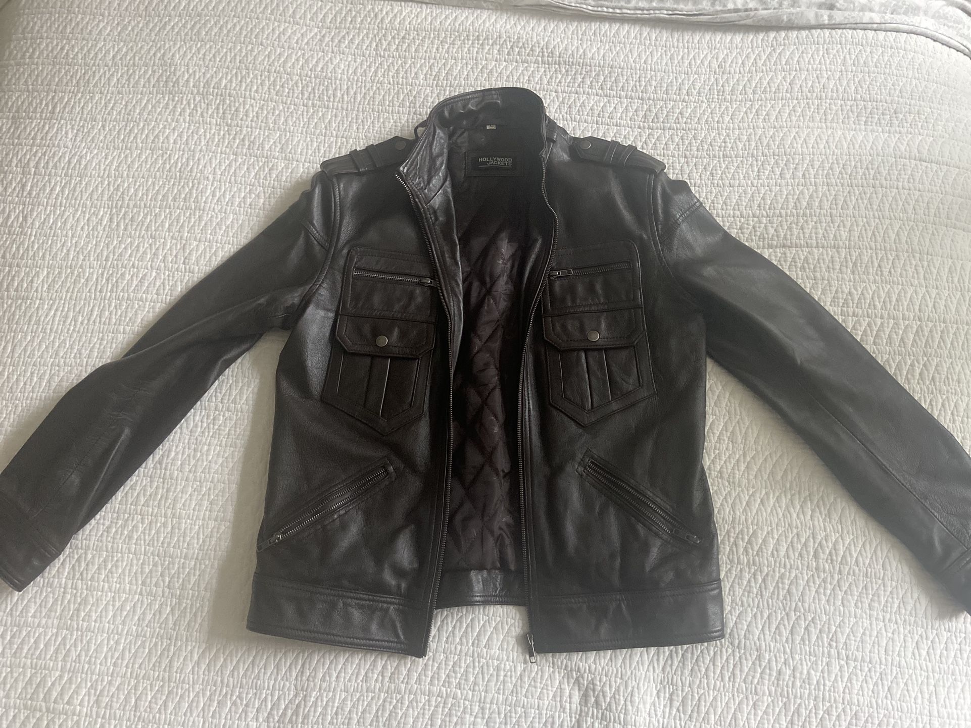 Boy’s Leather Jacket (Brown)