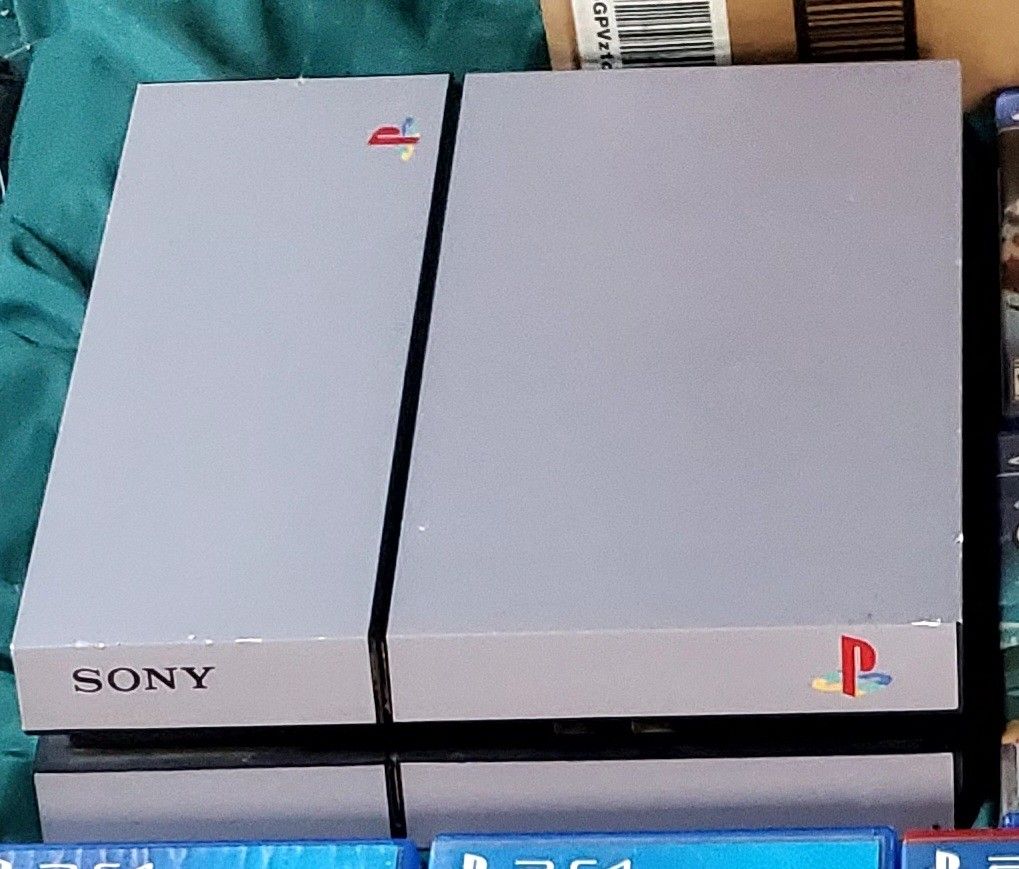  PlayStation 4 With Ps1 sticker Skin Comes With 2 Games From My List, You Pick