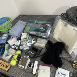 Senior At Home Care Elder Lot Blood Pressure Temp Device Reader Exercise Lot 