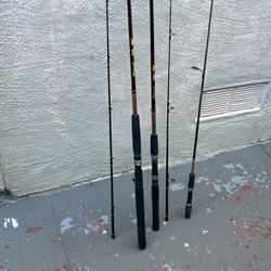 2- Ugly Stick Fishing Rods Two Pieces Each. Plus One Free.