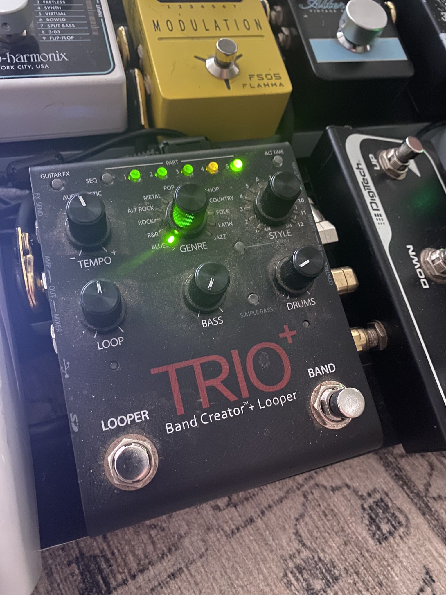 Looper Pedal / Digitech Trio Guitar Looper Pedal