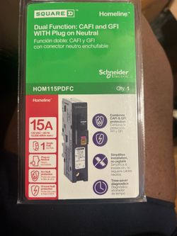 🔌 Square D Homeline 15A Dual Function Breaker – NEW 🔌