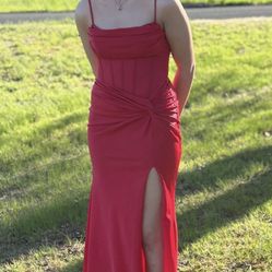 Red Prom Dress Size 9/10 