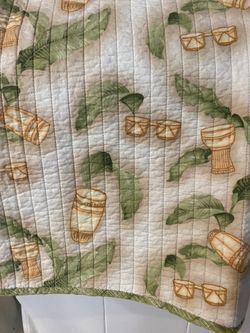 Tommy Bahama Tiki Drums Queen Bedspread