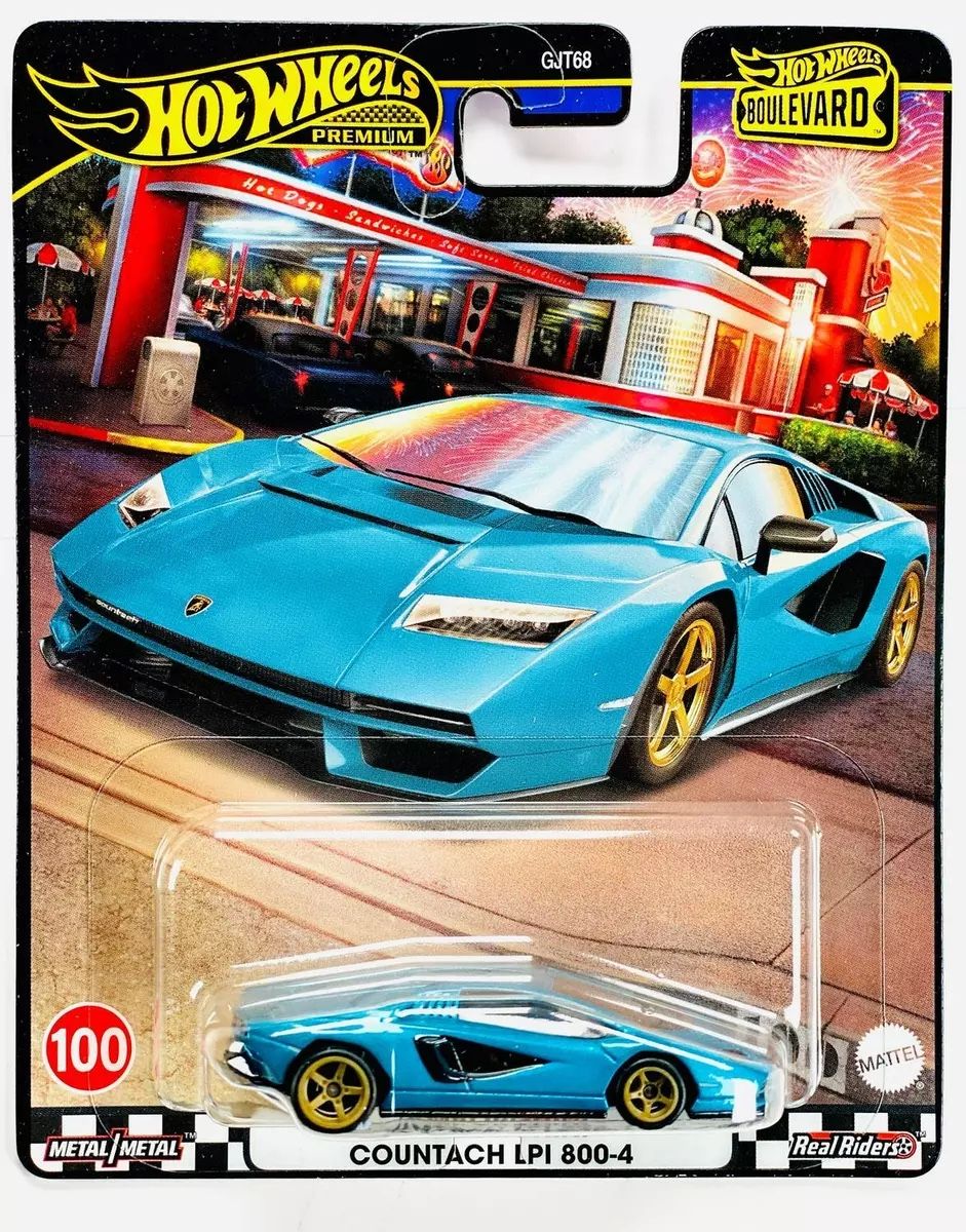 2024 Mattel Hot 🛞 Premium Boulevard. Lamborghini Contact LPI 800-4 #100. Die-Cast, Metal/Metal, Real Riders. New.
