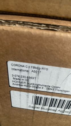 Hohner Corona C-II ACCORDION ACORDEON in FA NEW NUEVO