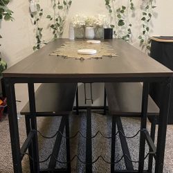 Dining Room Table With Wine Rack