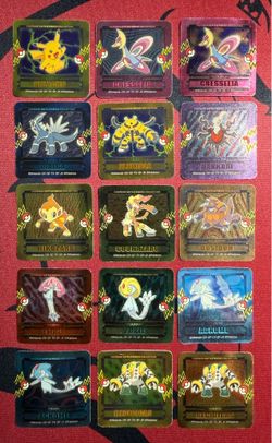 Pokemon Tomy Battle Pieces Collection Mini Seal FOIL Stickers (15pcs) Japanese