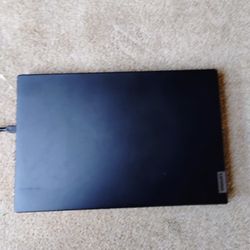 black Lenovo IdeaPad laptop.