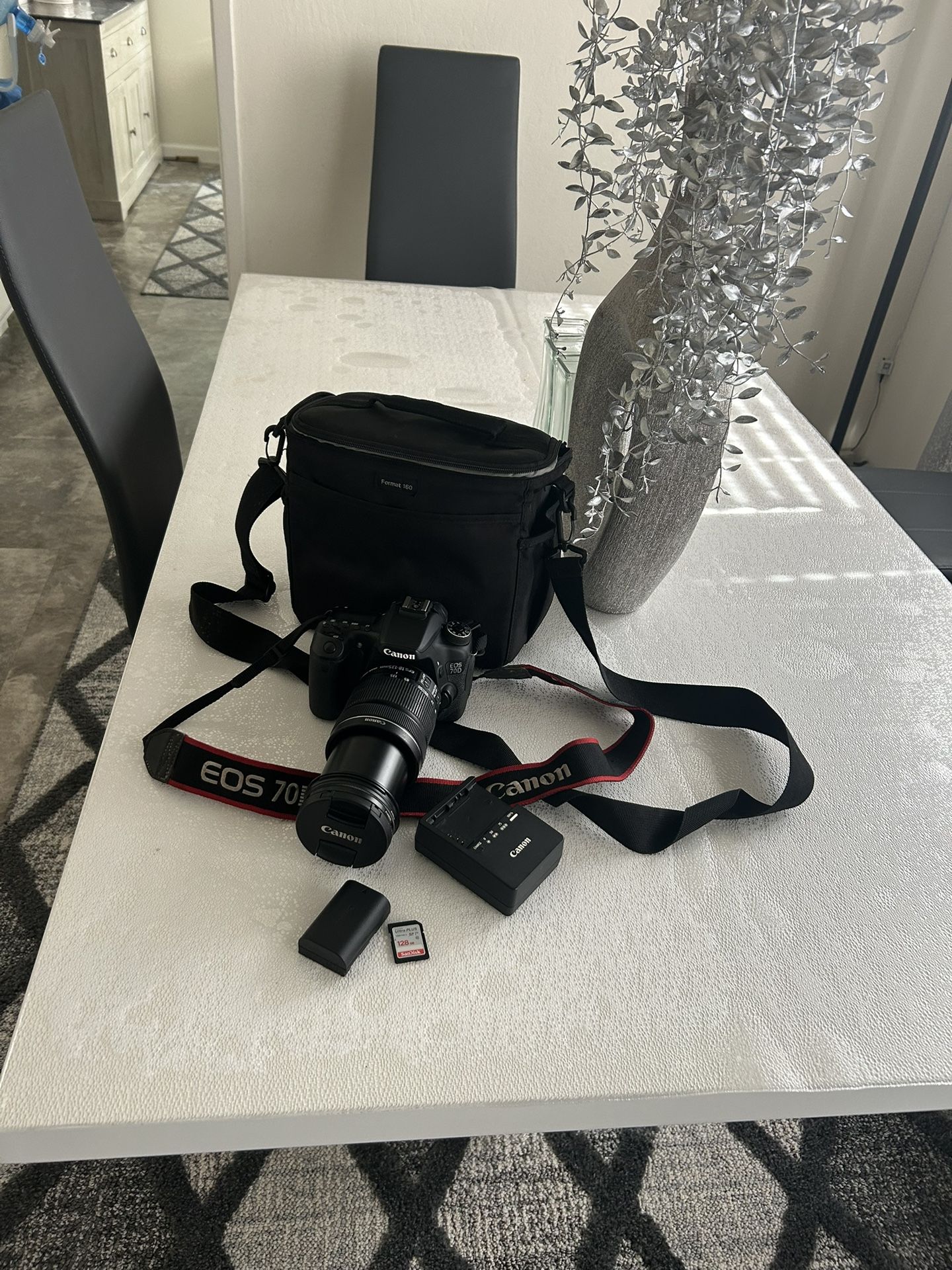 Canon EOS 70D DSLR Camera, 18-135mm Lens, , 