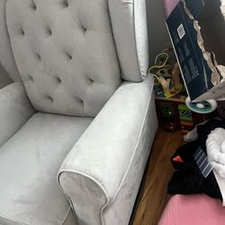 Gray  Baby Rocking Chair