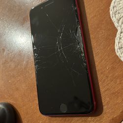 Cracked Apple iPhone 8 Product Red 