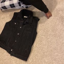 Black Sleeves Jean Jacket 