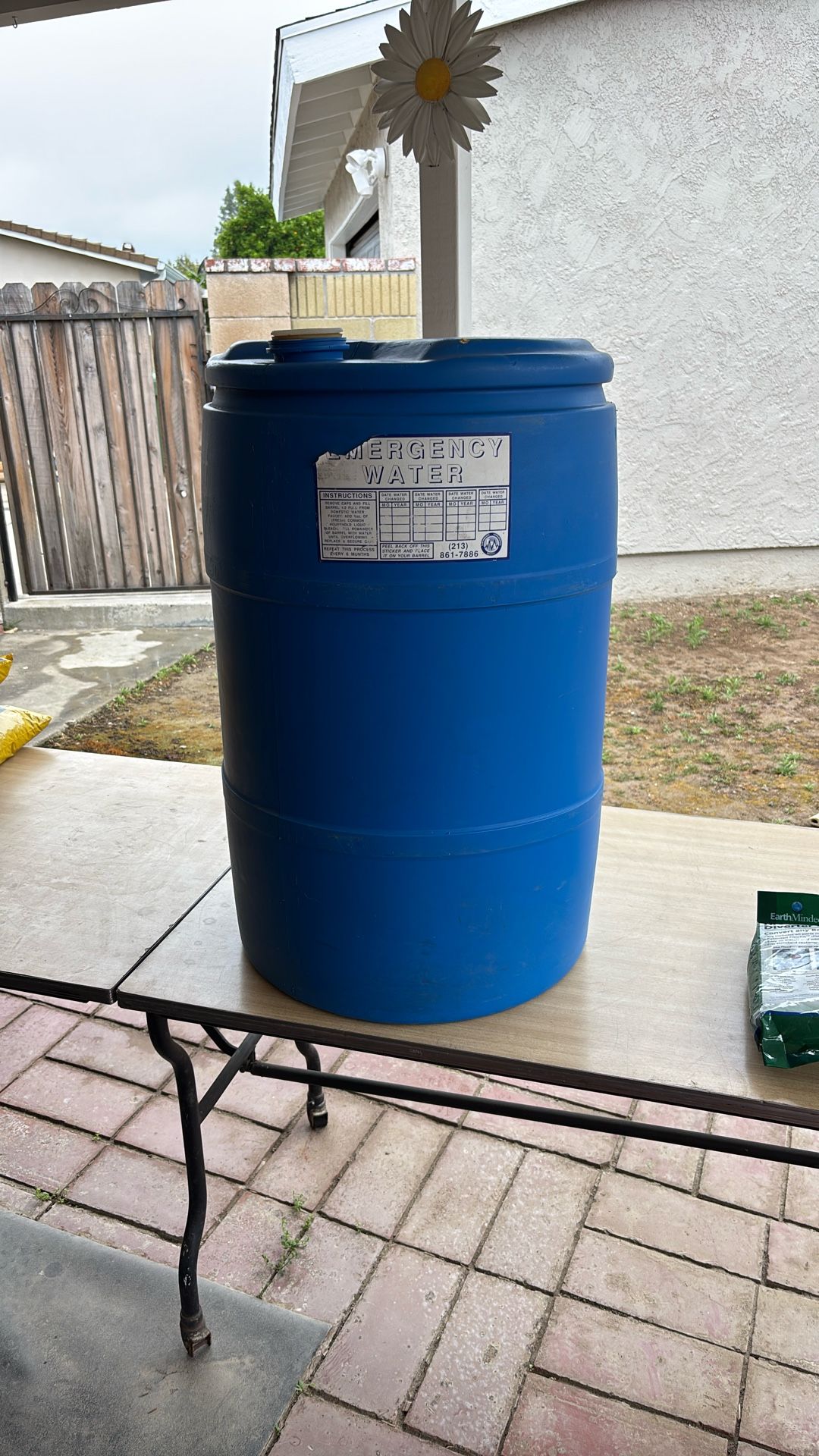30 Gallon Emergency Water Tank