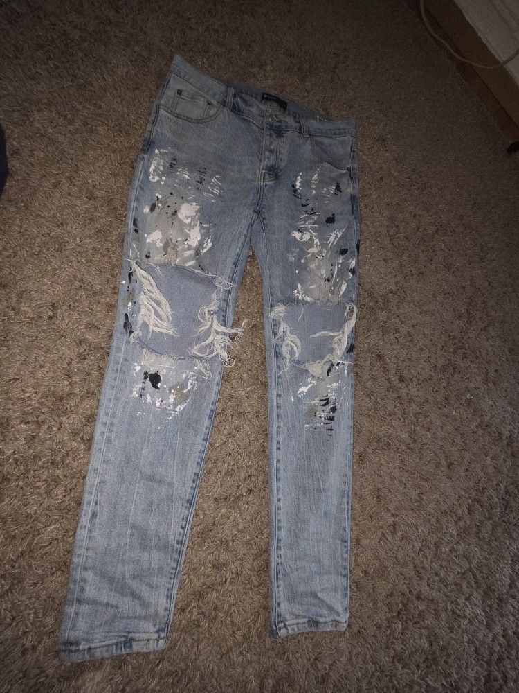 Purple Jeans Size 34