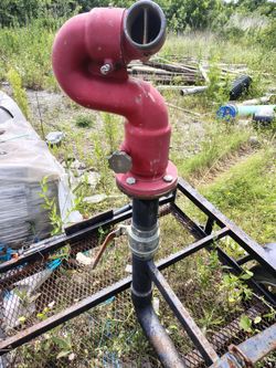 Single Waterway Monitor, flange inlet x 2.5" NH outlet, monitor only = $800 WATER CANNON WITH TRAILER!!! $800