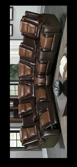 SOFA LEATHER gel RECLINER BRAND NEW