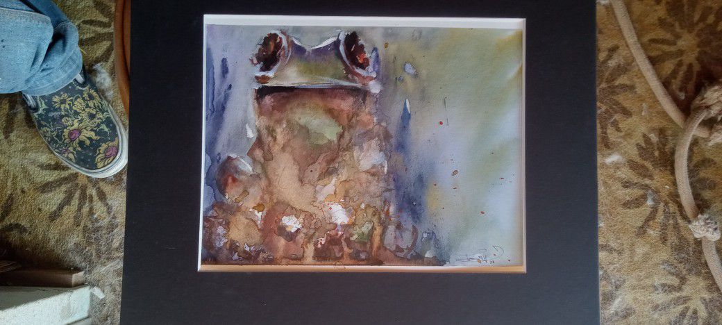 Watercolor Frog