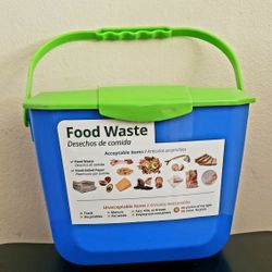 Brand New! 2 Gallon Kitchen Compost Bin  🍗🥦🧄🍞🍎🍌🥕  