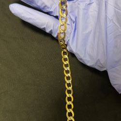 GA01 10k Gold Diamond Cut Bracelet