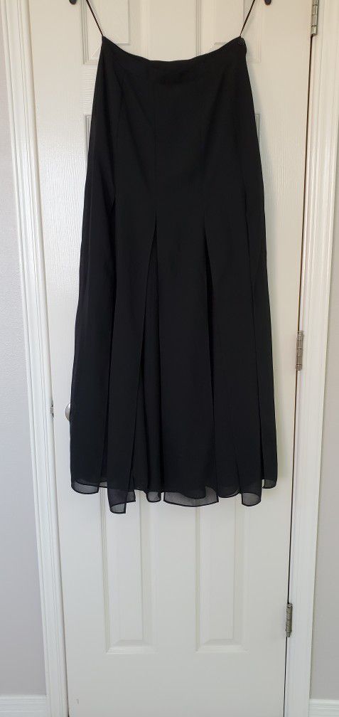 Sheri Martin Black Skirt With Sheer Overlay Size 6