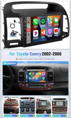 Naifay Android Car Stereo Radio for Toyota Camry (Fit-J.B.L Version) 2002 2003 2004 2005 2006 with Carplay Android Auto, 9inch IPS Touch Screen for Ca