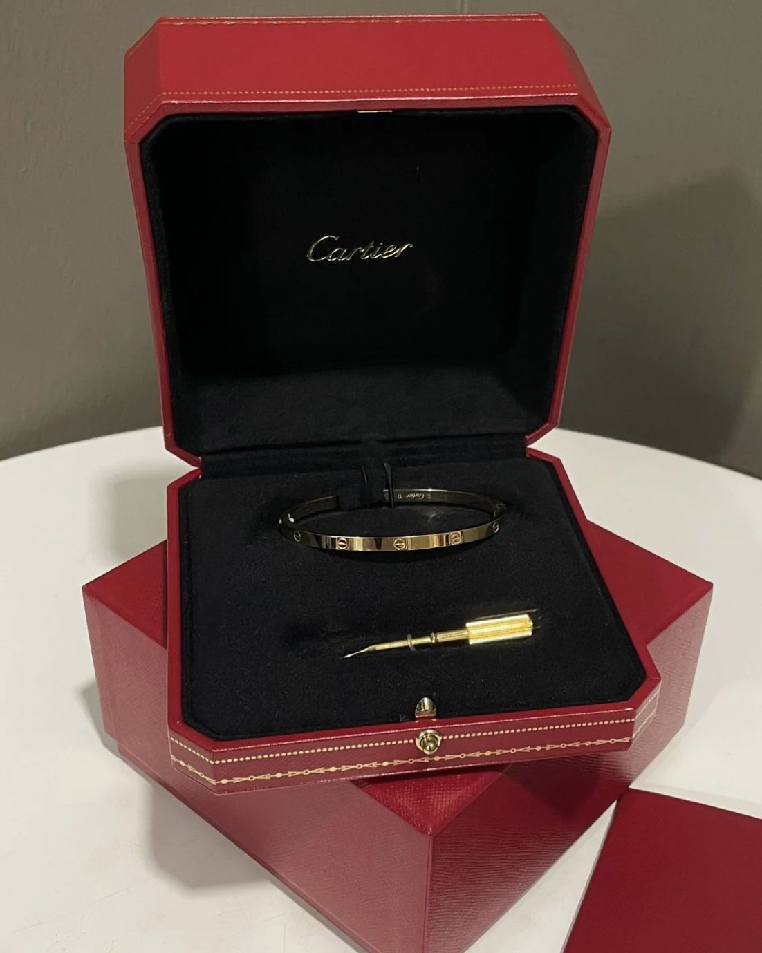 Cartier Small Love bracelet, size 17.
