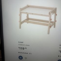 Two IKEA KIDS DESK AND CHAIR 